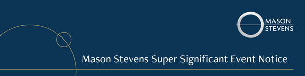 Mason Stevens Super Significant Event Notice